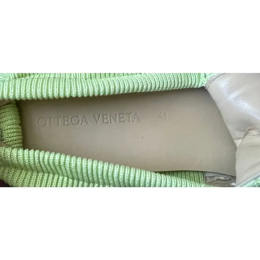 $1095 NIB Bottega Veneta Men's Lime Green Terry Cloth Knit Slip-On Loafers 41(8)